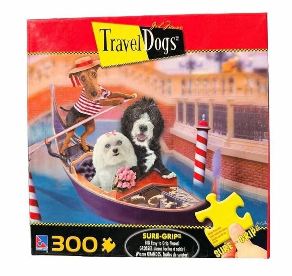 Sure-Lox Travel Dogs That's Amore 300-Piece Jigsaw Puzzle
